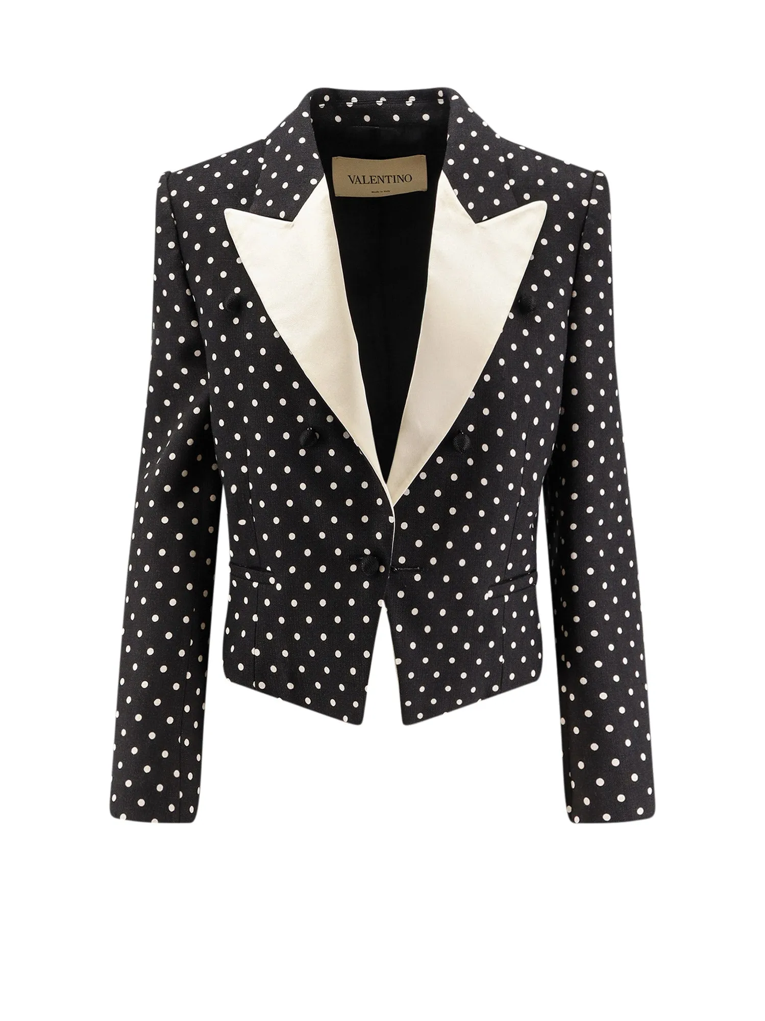 Polka-Dots Viscose Blazer sold by Wanan Luxury