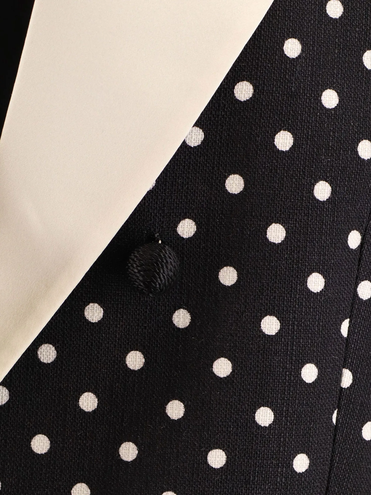 Polka-Dots Viscose Blazer sold by Wanan Luxury product image thumbnail 3