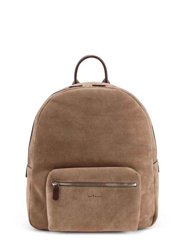 Suede Backpack With Engraved Logo sold by Wanan Luxury
