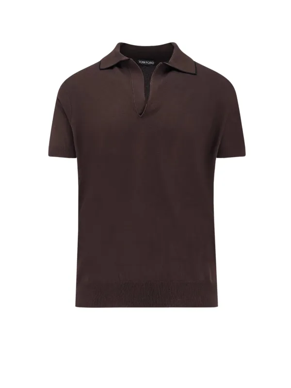 Cotton And Silk Blend Polo Shirt made by Tom Ford