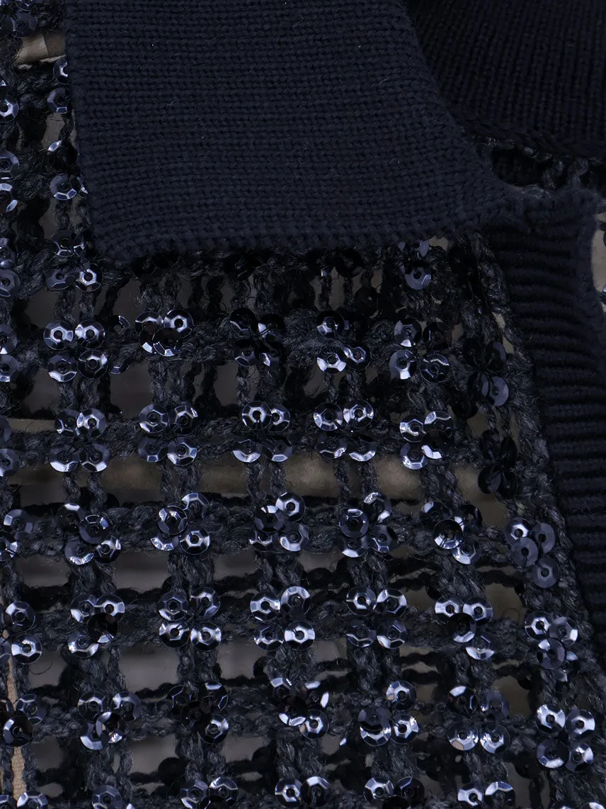 Silk And Linen Sweater With Sequins sold by Wanan Luxury product image thumbnail 3