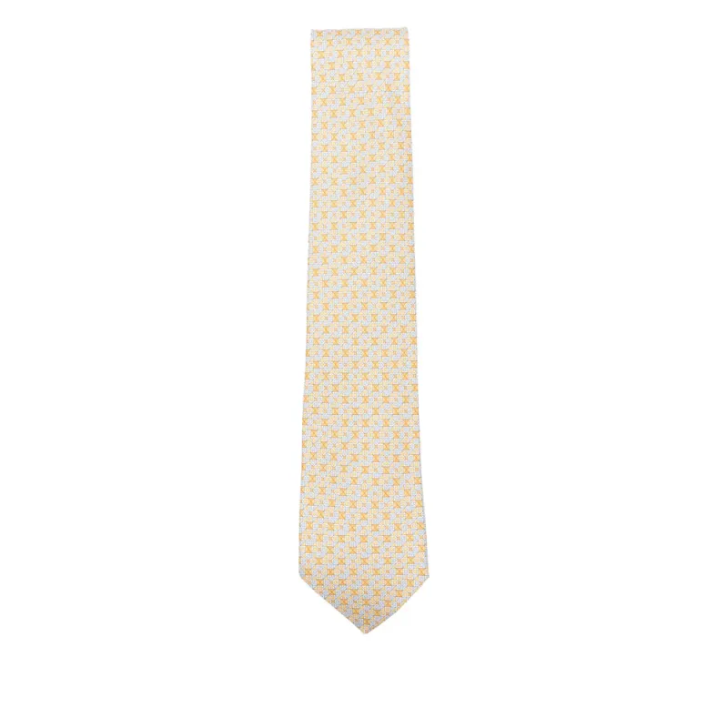 Ties Yellow, Blue made by Salvatore Ferragamo