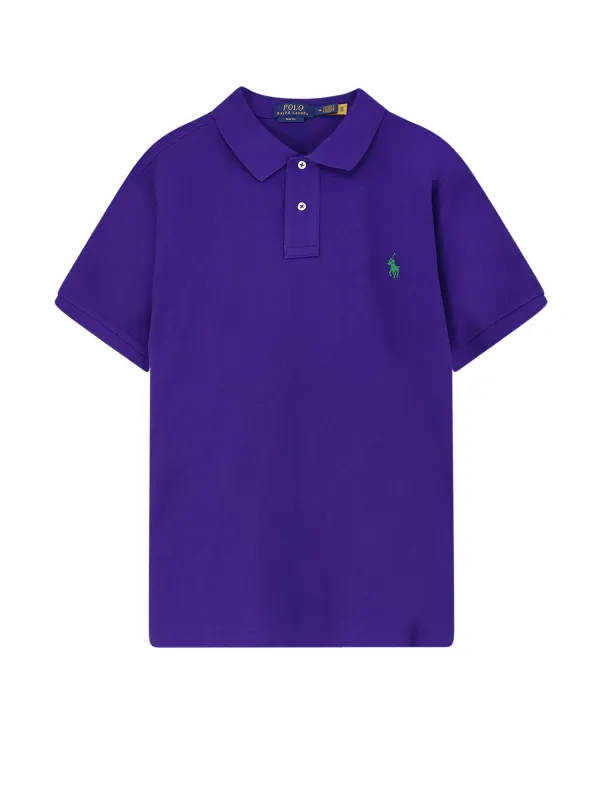 Cotton Polo Shirt With Frontal Embroidered Logo sold by Wanan Luxury
