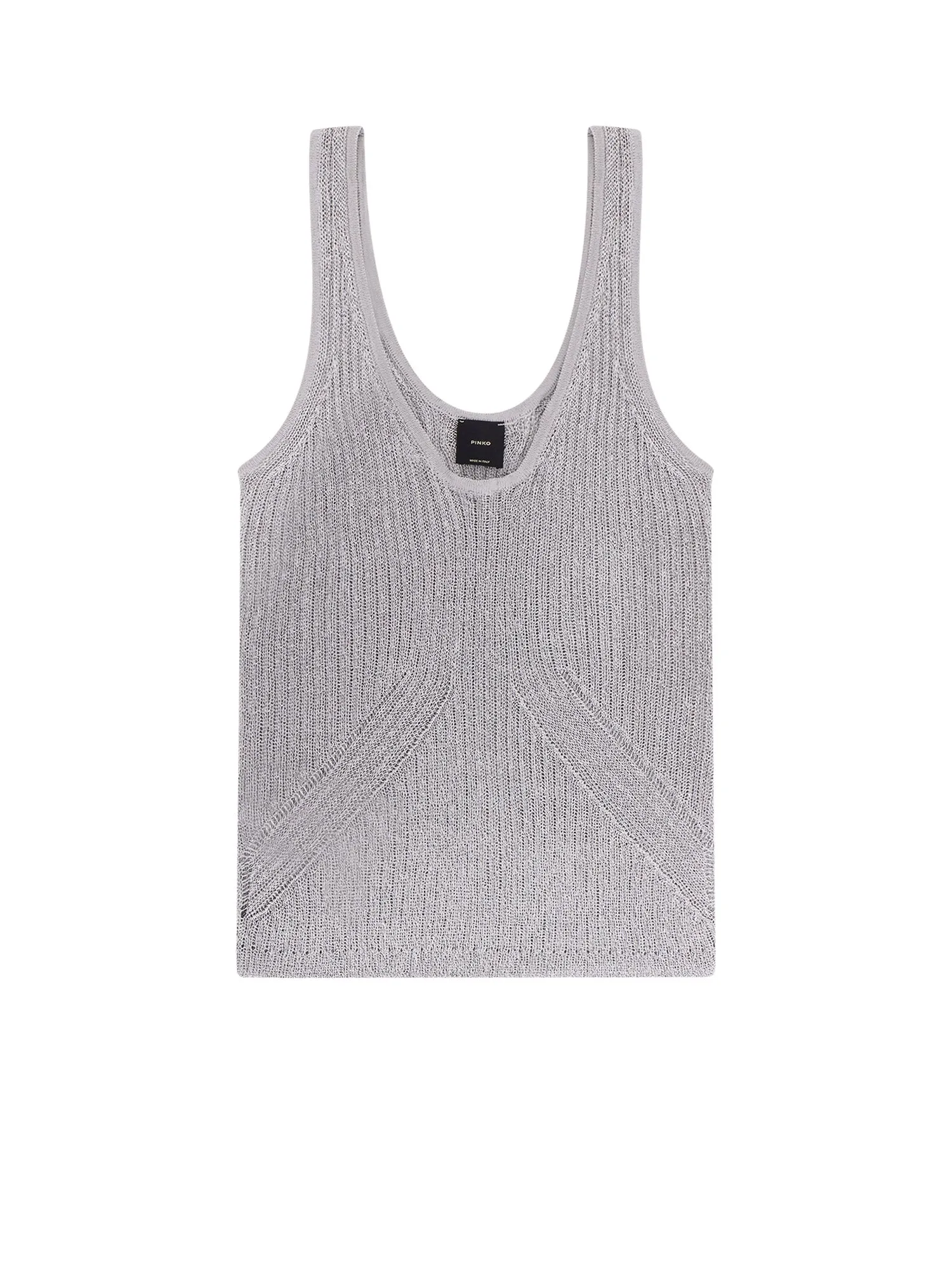 Noha Viscose And Metallized Fibre Tank Top sold by Wanan Luxury