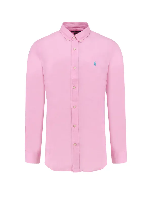 Linen Shirt With Logo Embroidery made by Polo by Ralph Lauren