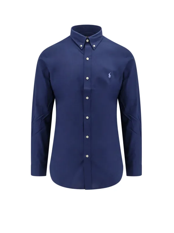 Cotton Shirt With Front Embroidered Logo sold by Wanan Luxury
