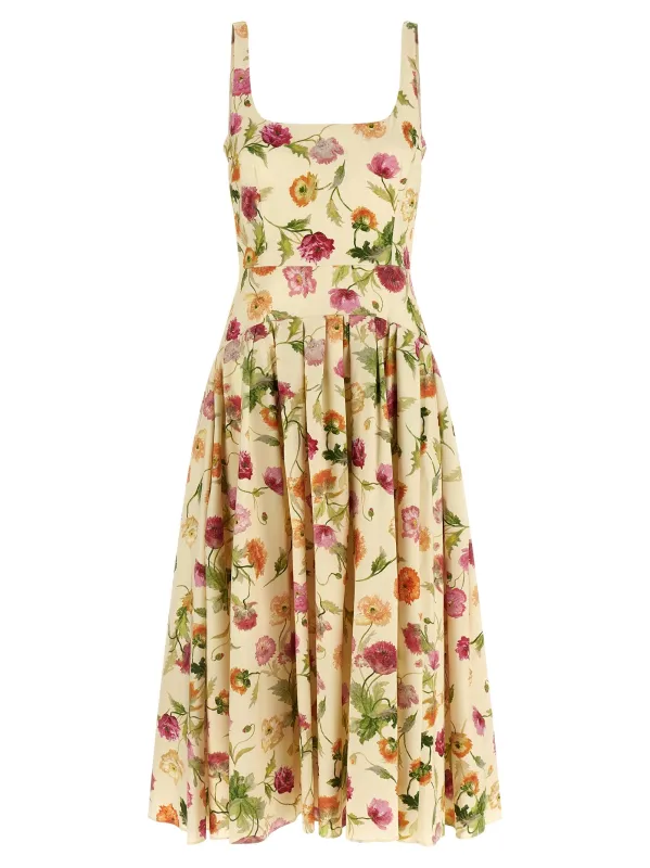Wells Dresses Beige made by Carolina Herrera