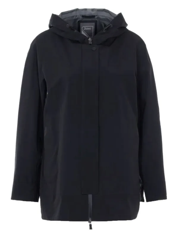 A Shape Zipped Jacket With Hoodie made by Herno
