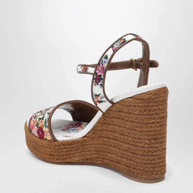 Wedge Sandals With Logo Embroidery sold by Wanan Luxury product image thumbnail 2