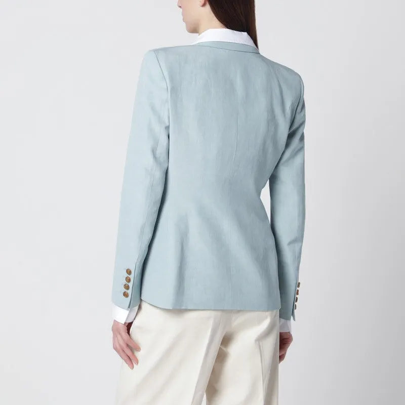 Light Blue Double-Breasted Jacket sold by Wanan Luxury product image thumbnail 2
