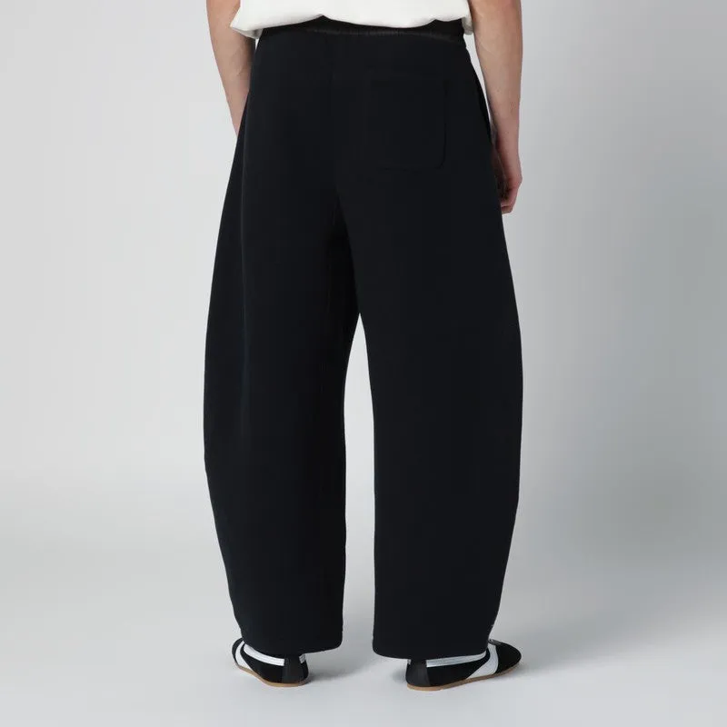 Black Cotton-Blend Curved-Leg Trousers sold by Wanan Luxury product image thumbnail 2