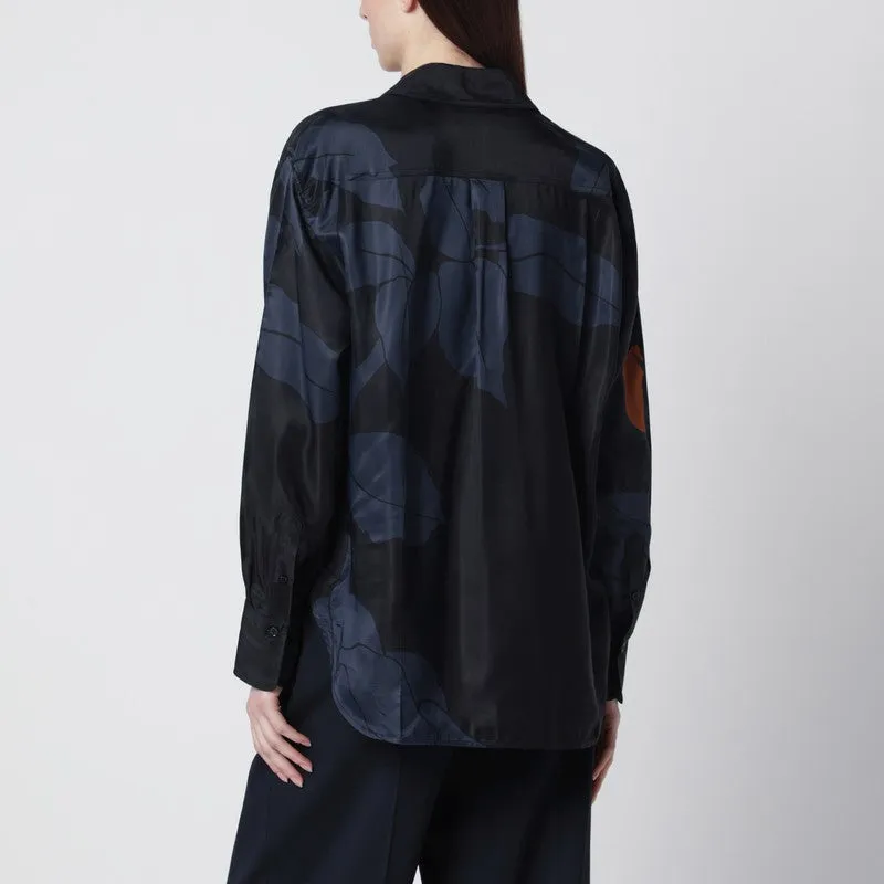 Navy Blue Shirt With Floral Pattern sold by Wanan Luxury product image thumbnail 2