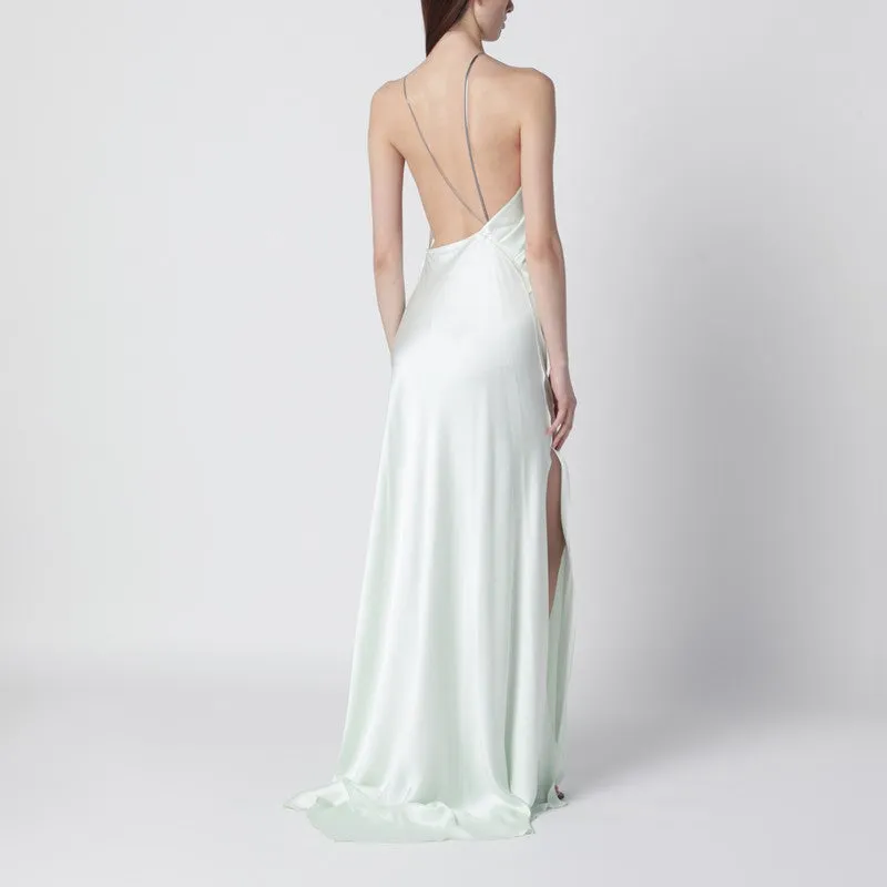 Aloe-Coloured Long Dress With Chain Detail sold by Wanan Luxury product image thumbnail 2