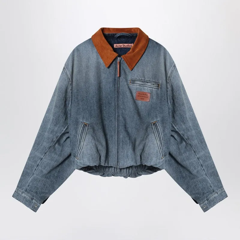 Denim Bomber Jacket sold by Wanan Luxury