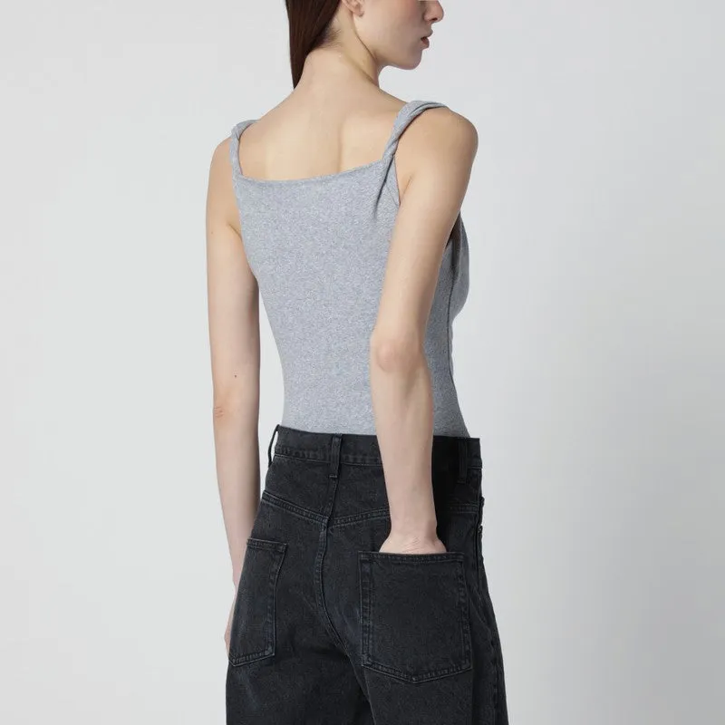 Grey Anna Top With Orb Logo sold by Wanan Luxury product image thumbnail 2