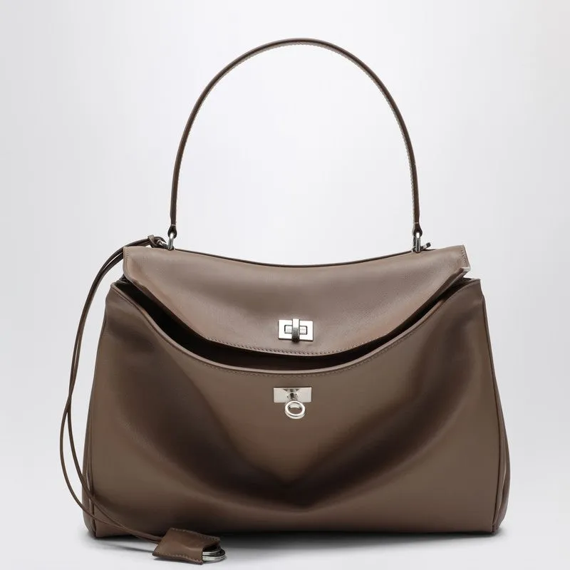 Medium Rodeo Bag In Taupe Smooth Calfskin sold by Wanan Luxury