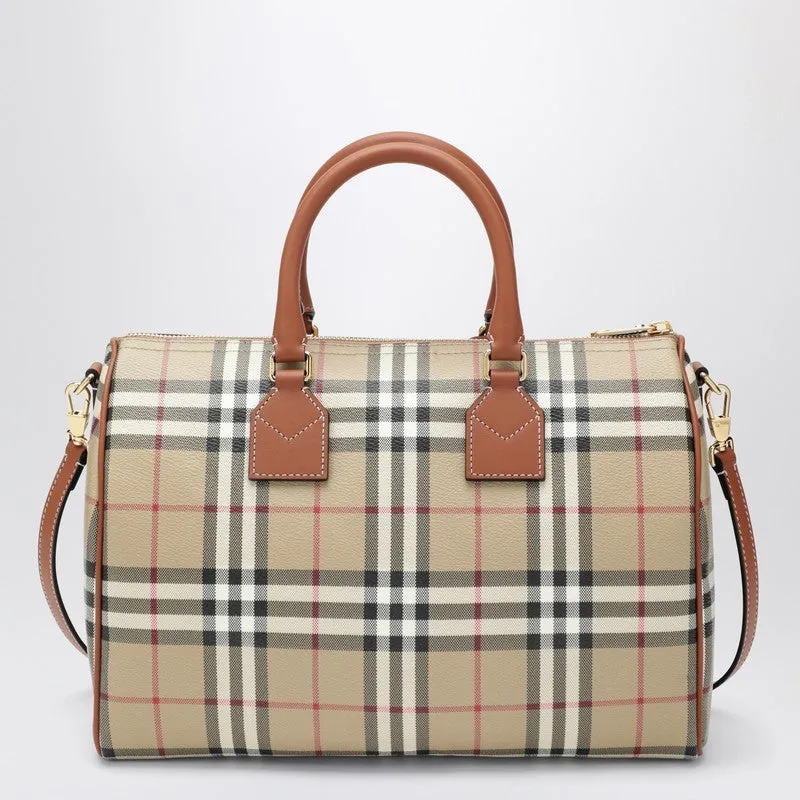 Medium Bowling Bag With Check Pattern sold by Wanan Luxury product image thumbnail 2