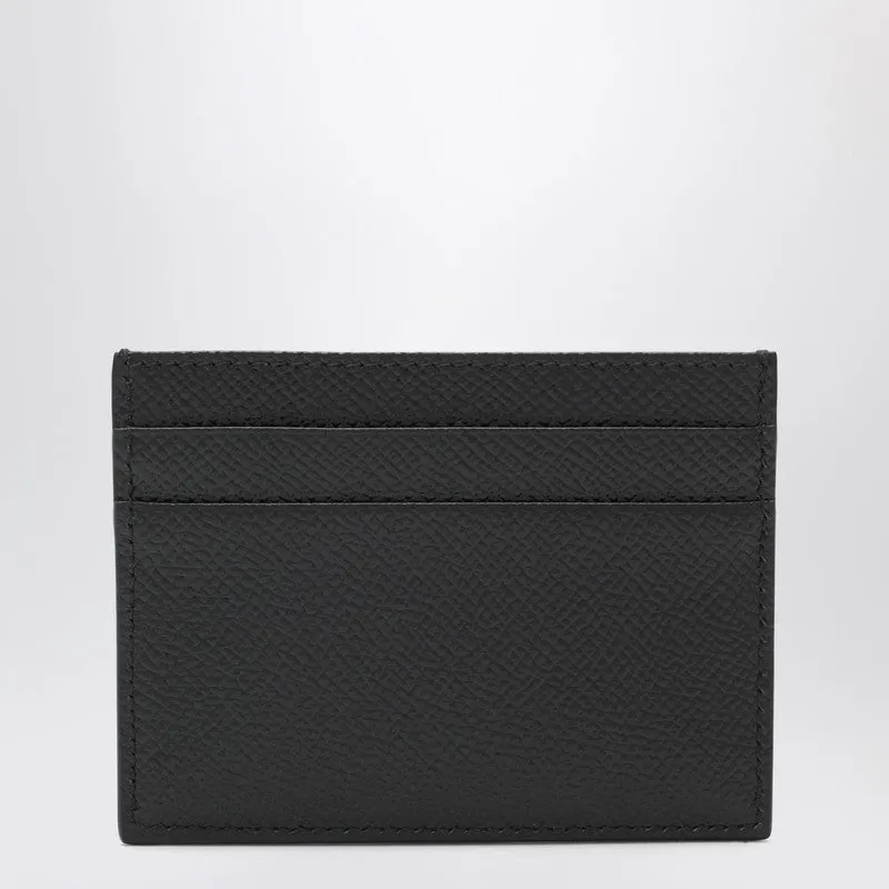 Black Leather Card Holder With Logo Plaque sold by Wanan Luxury product image thumbnail 2