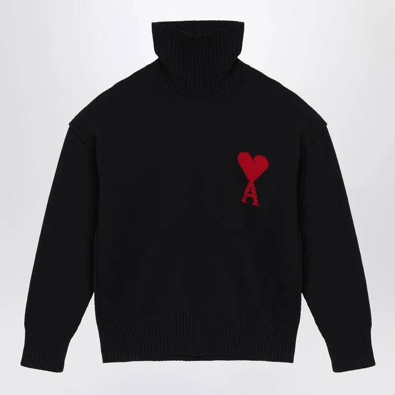 Black Turtleneck Ami De Coeur Sweater made by Ami