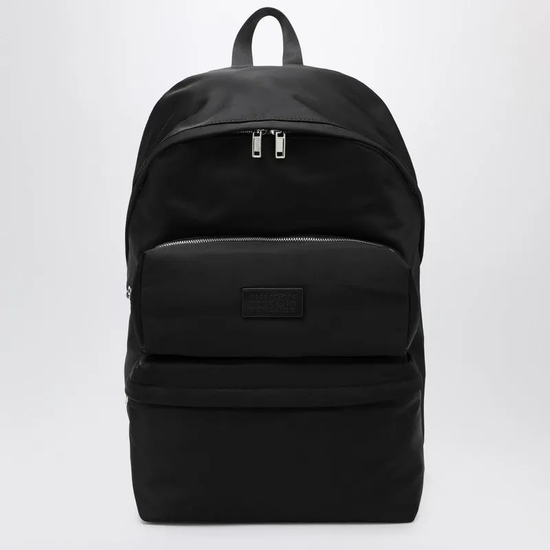 Numeric Black Nylon Backpack sold by Wanan Luxury