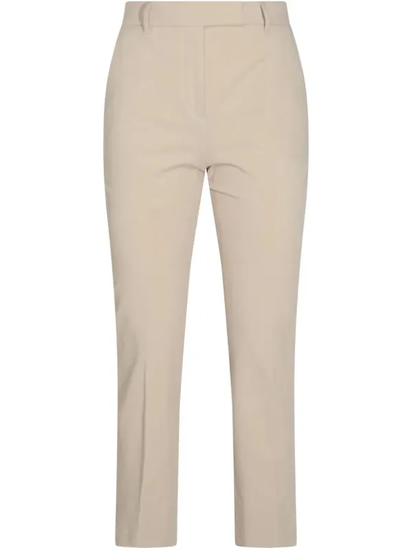 Tapered Leg Cotton Blend Trousers made by Incotex