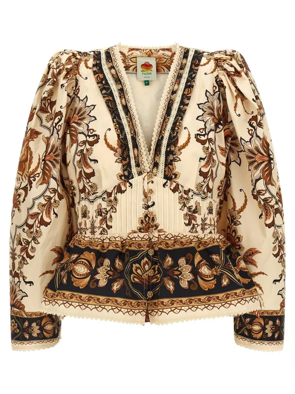 Majestic Garden Sand Shirt And Blouse Beige sold by Wanan Luxury