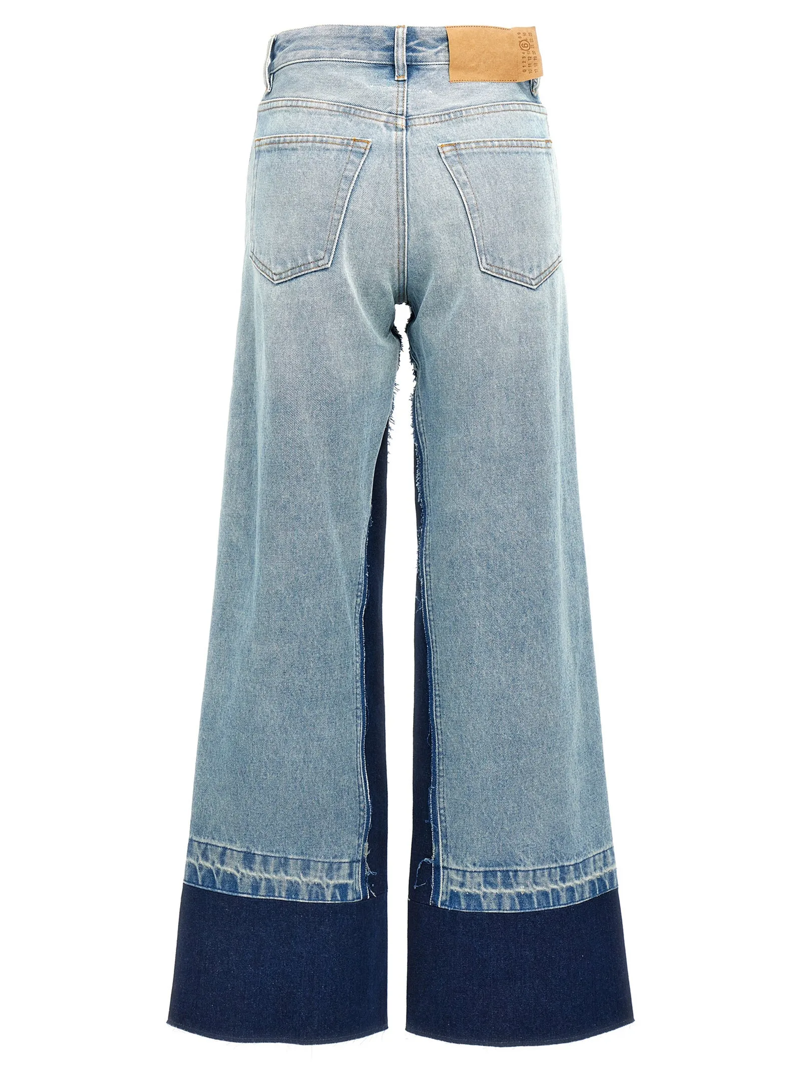 Contrast Insert Jeans Light Blue sold by Wanan Luxury product image thumbnail 2