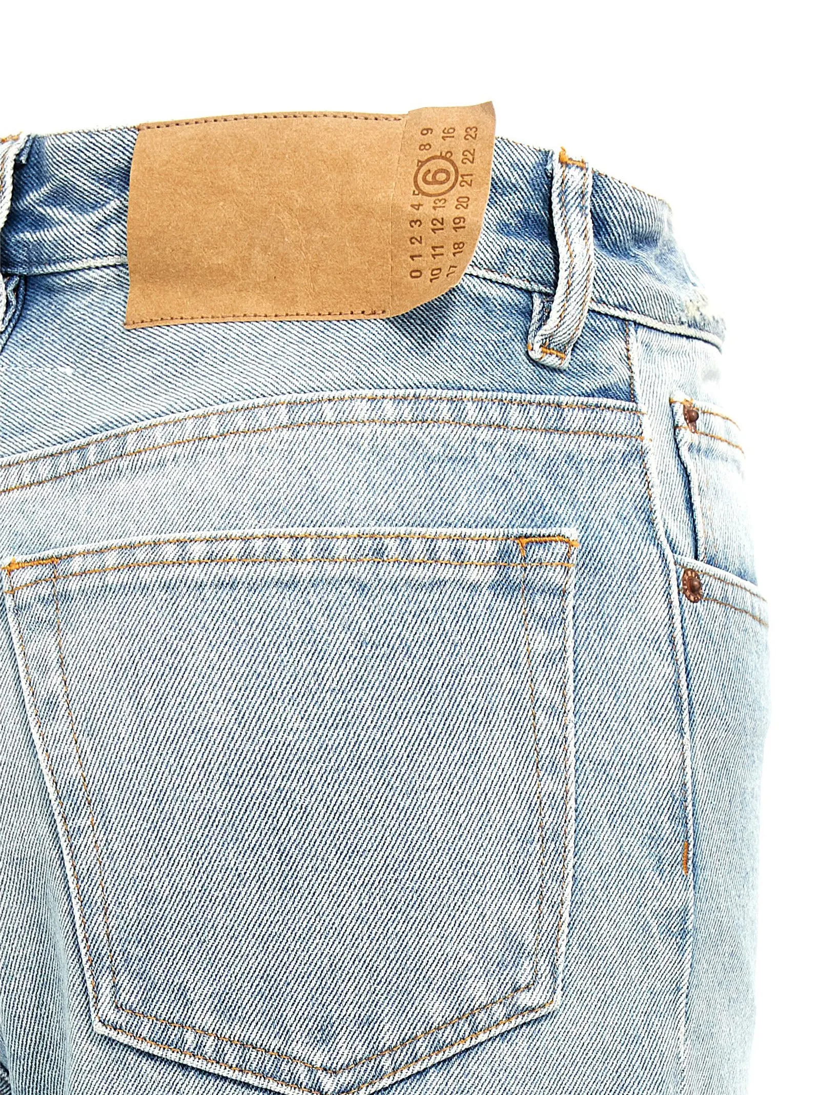 Contrast Insert Jeans Light Blue sold by Wanan Luxury product image thumbnail 4