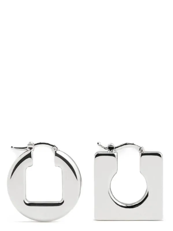 Les Boucles Rond Carré Jewelry Silver sold by Wanan Luxury
