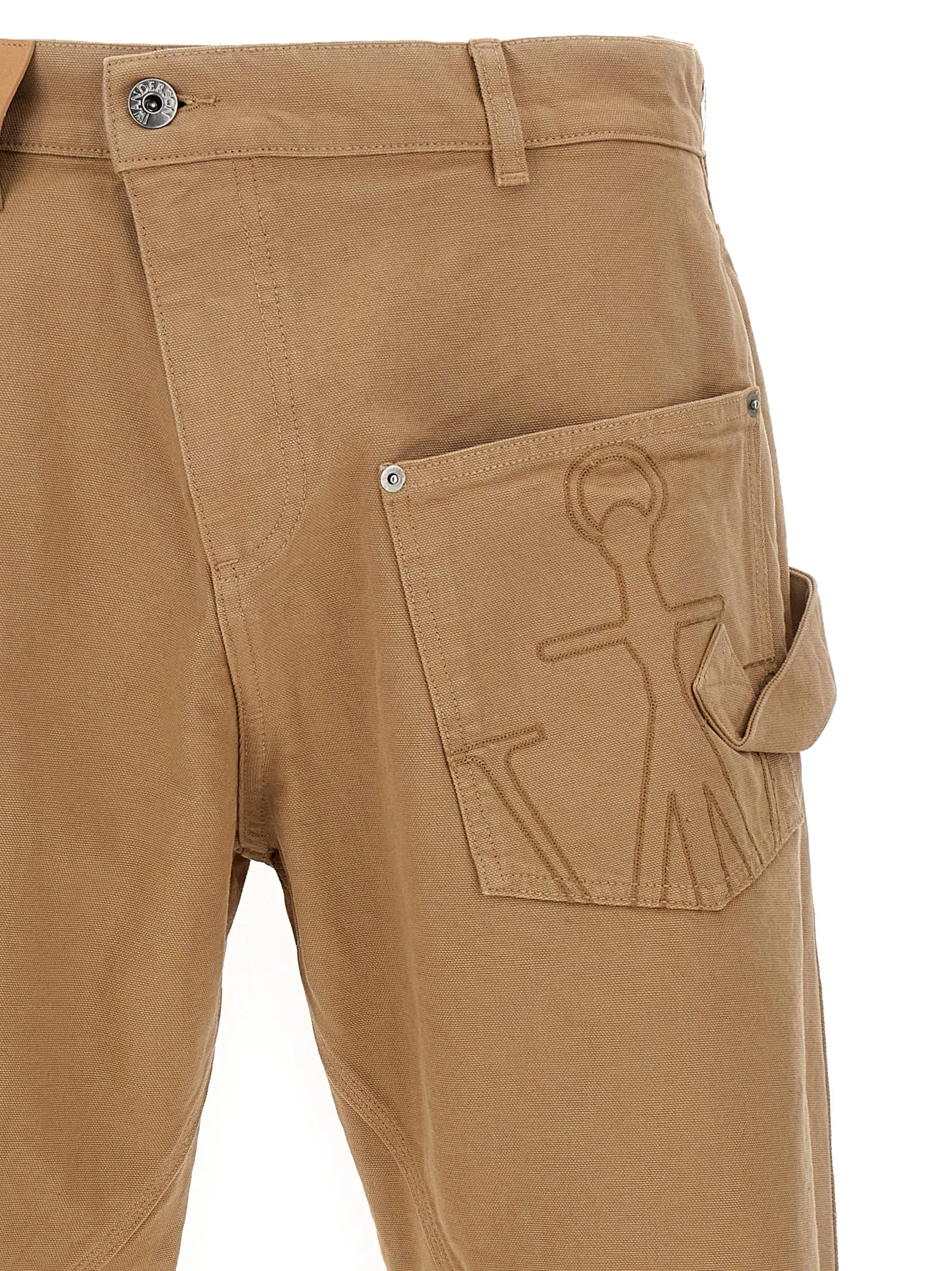Twisted Workwear' Pants Beige sold by Wanan Luxury product image thumbnail 3