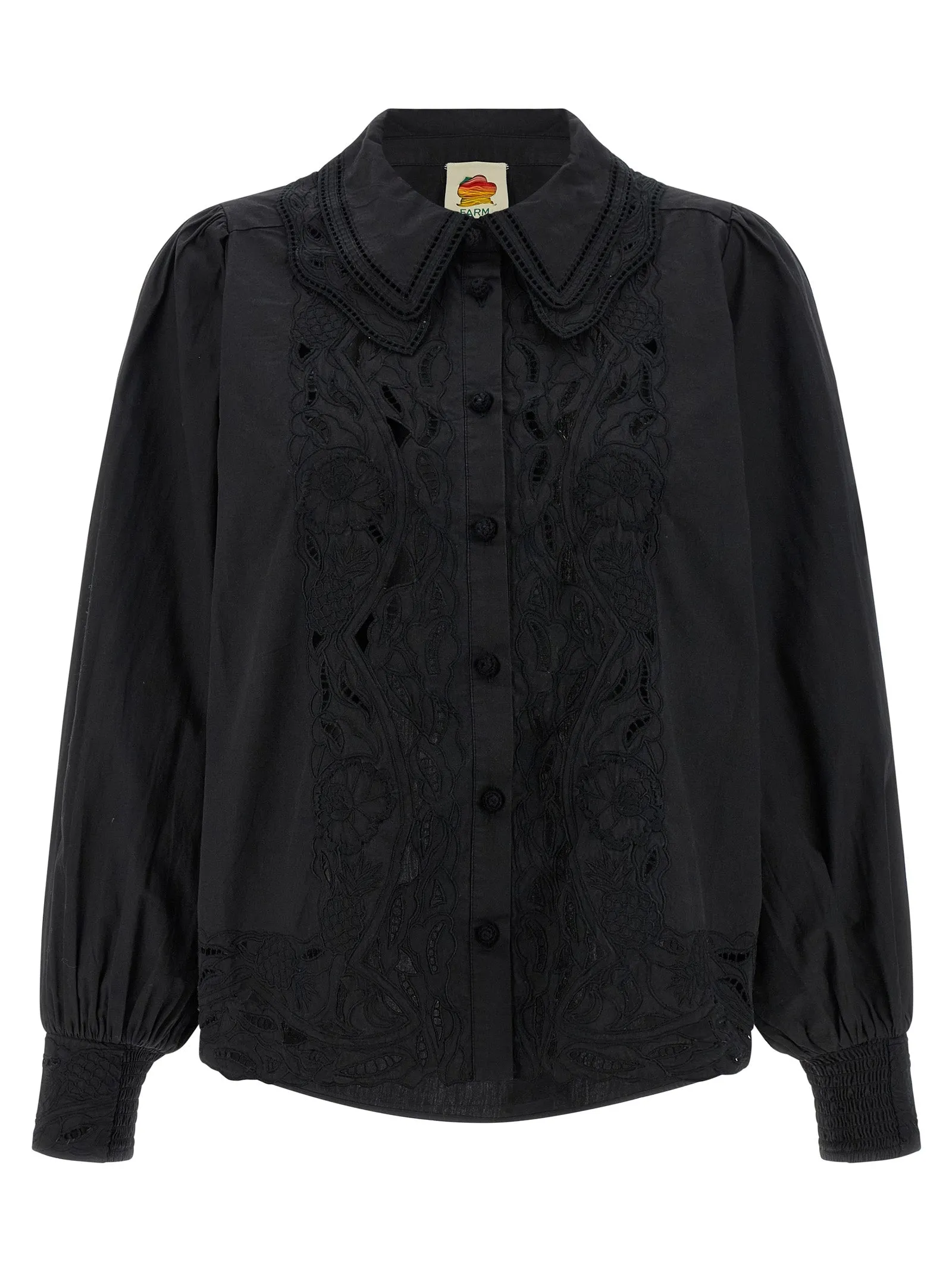 Black Embroidered Shirt And Blouse Black sold by Wanan Luxury