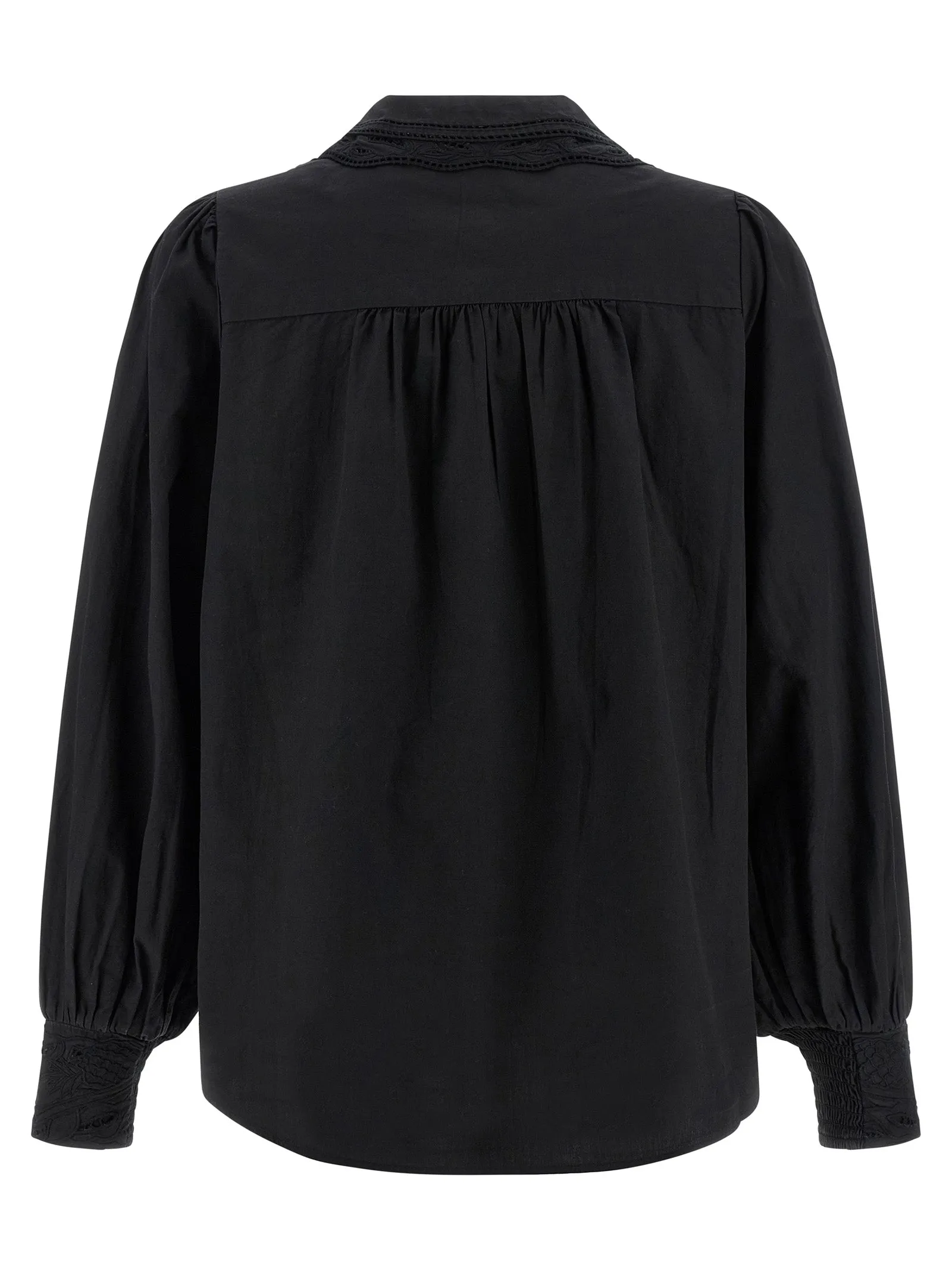 Black Embroidered Shirt And Blouse Black sold by Wanan Luxury product image thumbnail 2