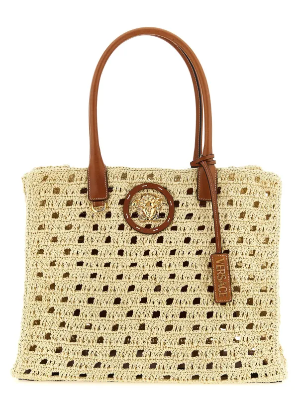La Medusa Tote Bag Beige sold by Wanan Luxury