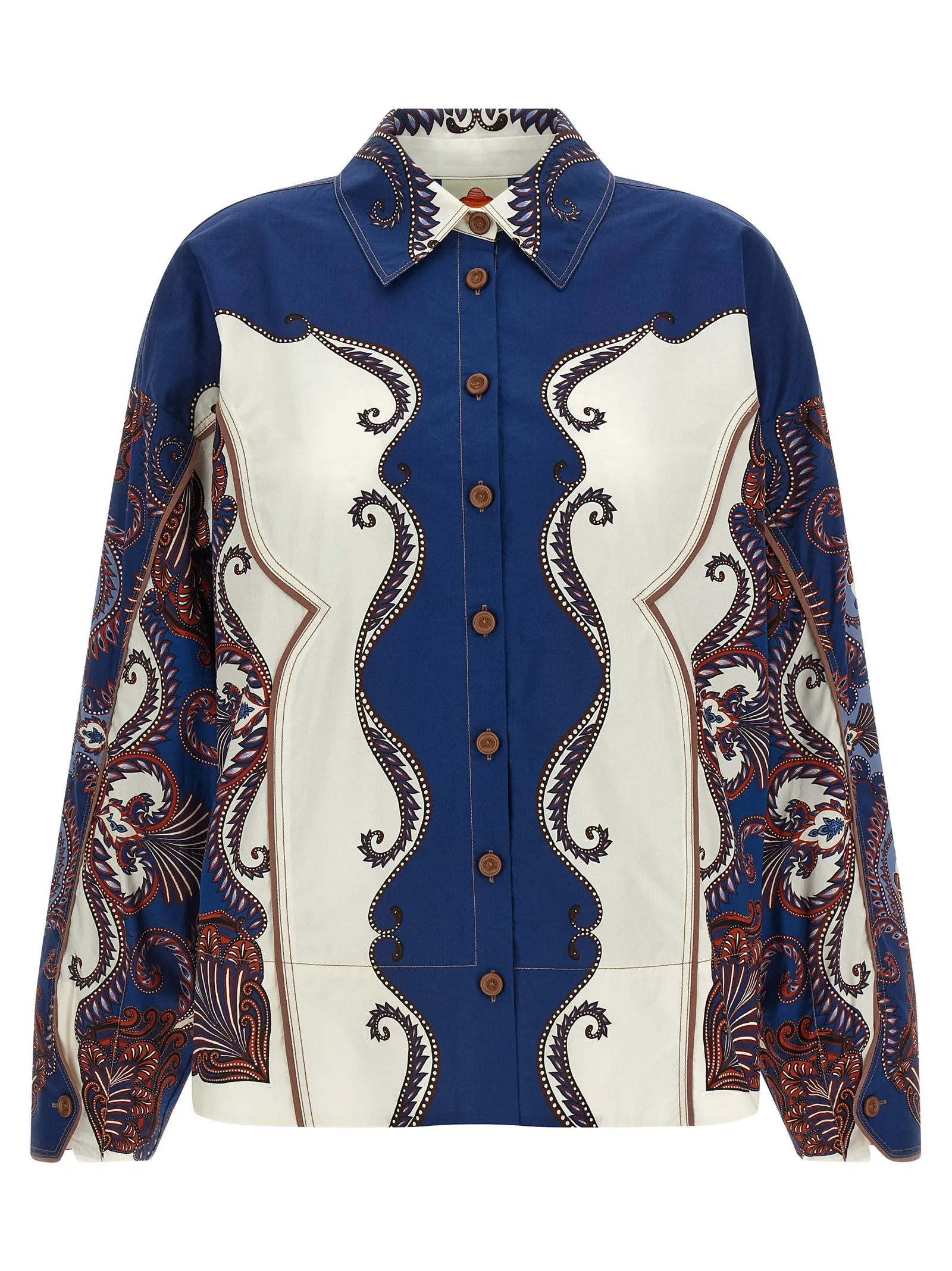 Arabesque Scarf Sand Shirt And Blouse Multicolor sold by Wanan Luxury