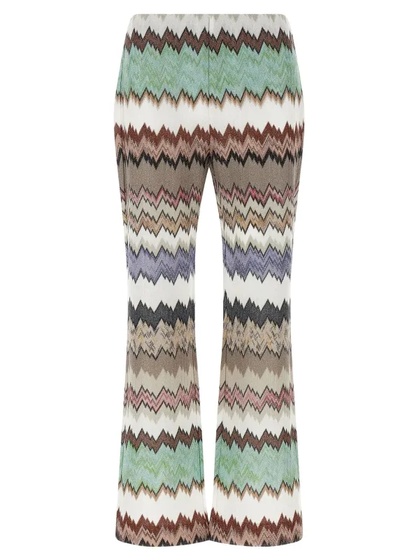 Lamé Snake Viscose Pants Multicolor sold by Wanan Luxury