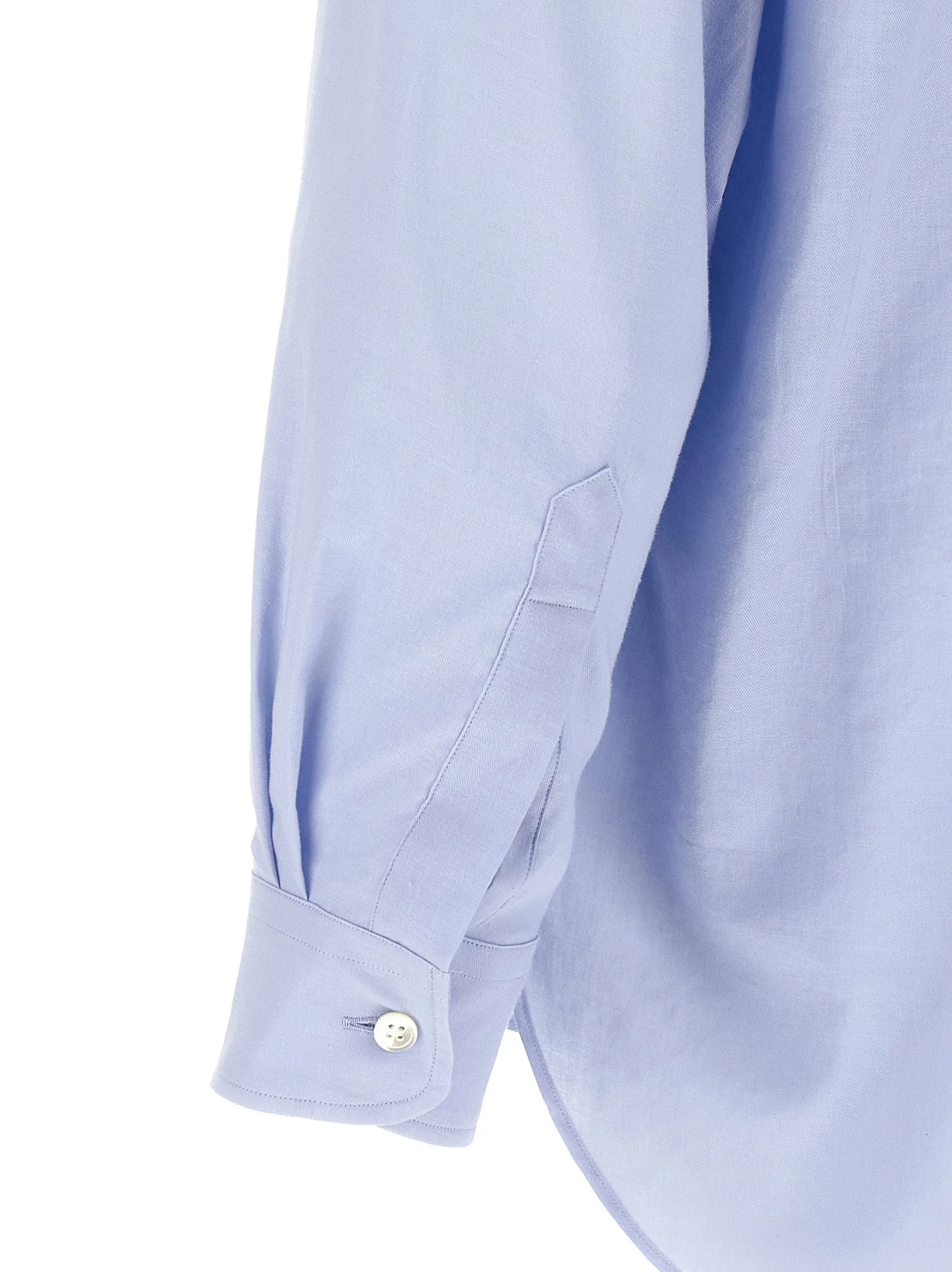 Cotton And Silk Shirt Shirt And Blouse Light Blue sold by Wanan Luxury product image thumbnail 4