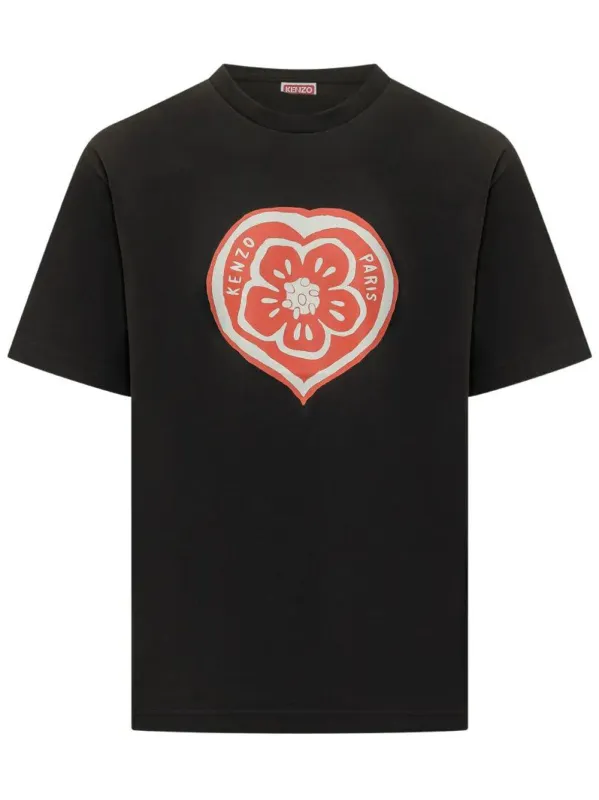 `Kenzo Boke Heart` Cotton T-Shirt made by Kenzo