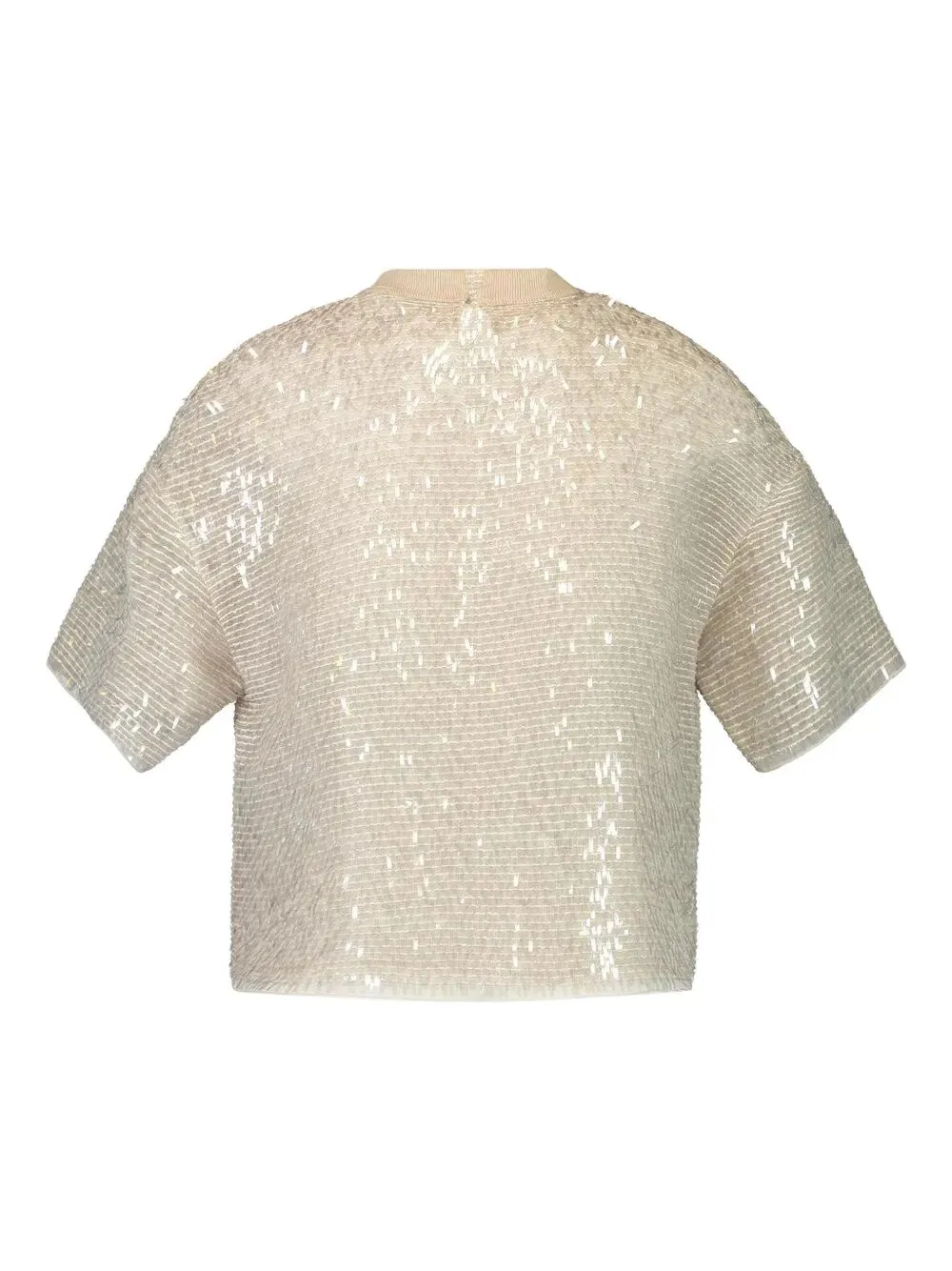 Dazzling Cascade Embroidery T-Shirt In Crispy Silk sold by Wanan Luxury product image thumbnail 4