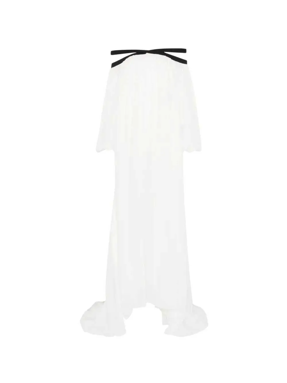 Long Dress With Black Detail sold by Wanan Luxury