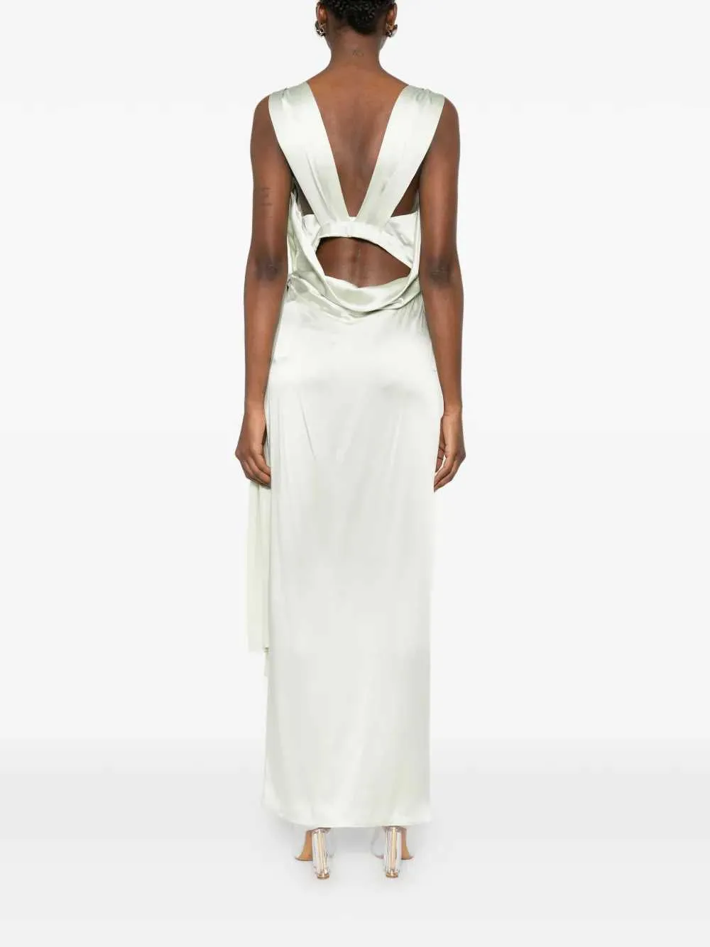 Long Draped Dress sold by Wanan Luxury product image thumbnail 4