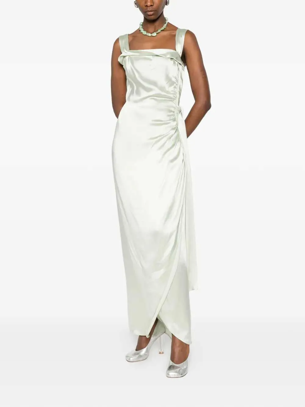 Long Draped Dress sold by Wanan Luxury product image thumbnail 2