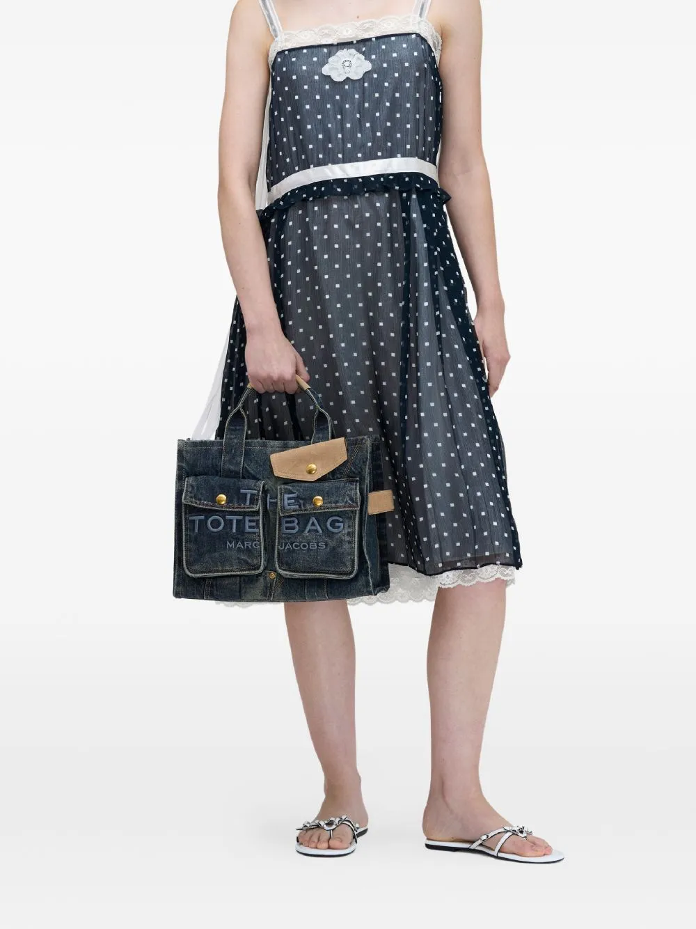 The Medium Tote Denim Tote sold by Wanan Luxury product image thumbnail 5