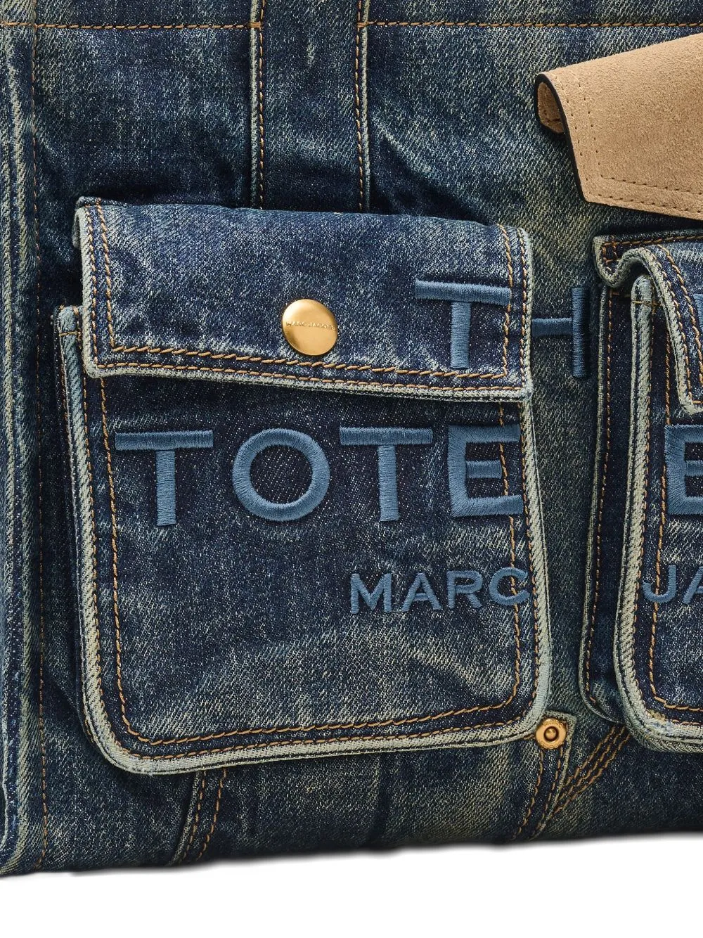 The Medium Tote Denim Tote sold by Wanan Luxury product image thumbnail 2