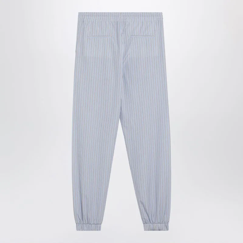 Light Blue/White Striped Trousers sold by Wanan Luxury product image thumbnail 2