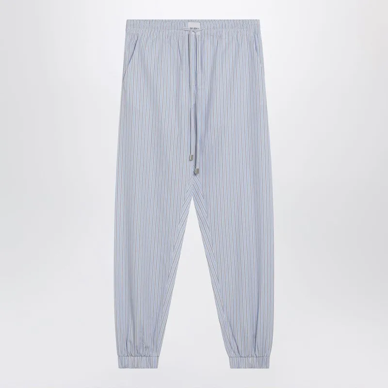Light Blue/White Striped Trousers sold by Wanan Luxury