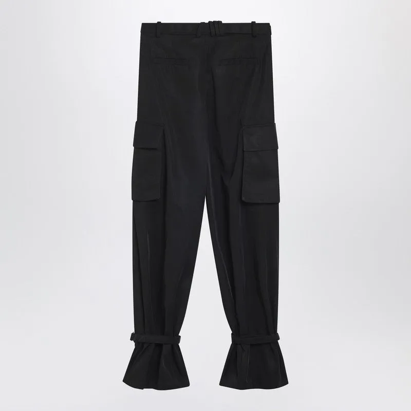 Black Nylon Trousers sold by Wanan Luxury product image thumbnail 2