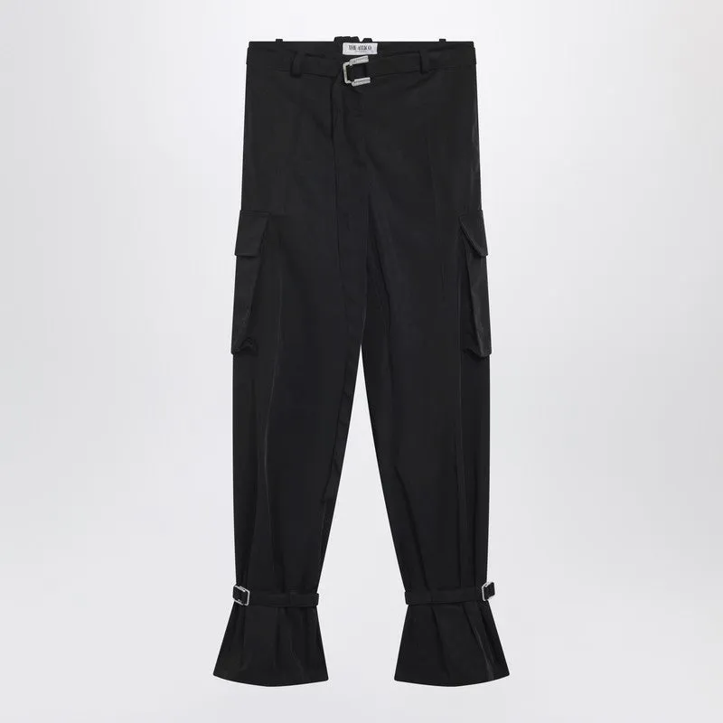 Black Nylon Trousers made by The Attico