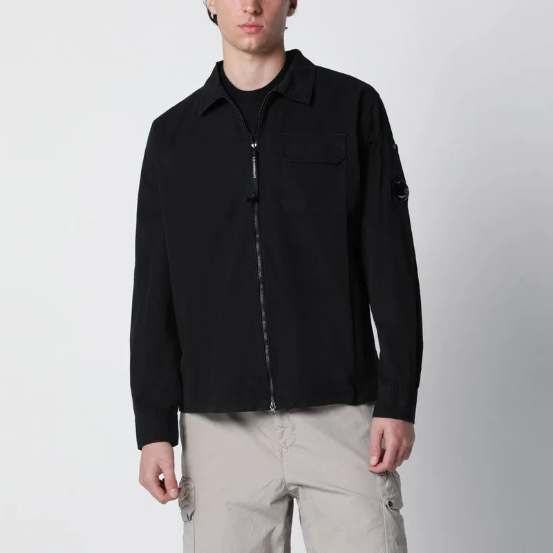 Black Cotton Overshirt sold by Wanan Luxury