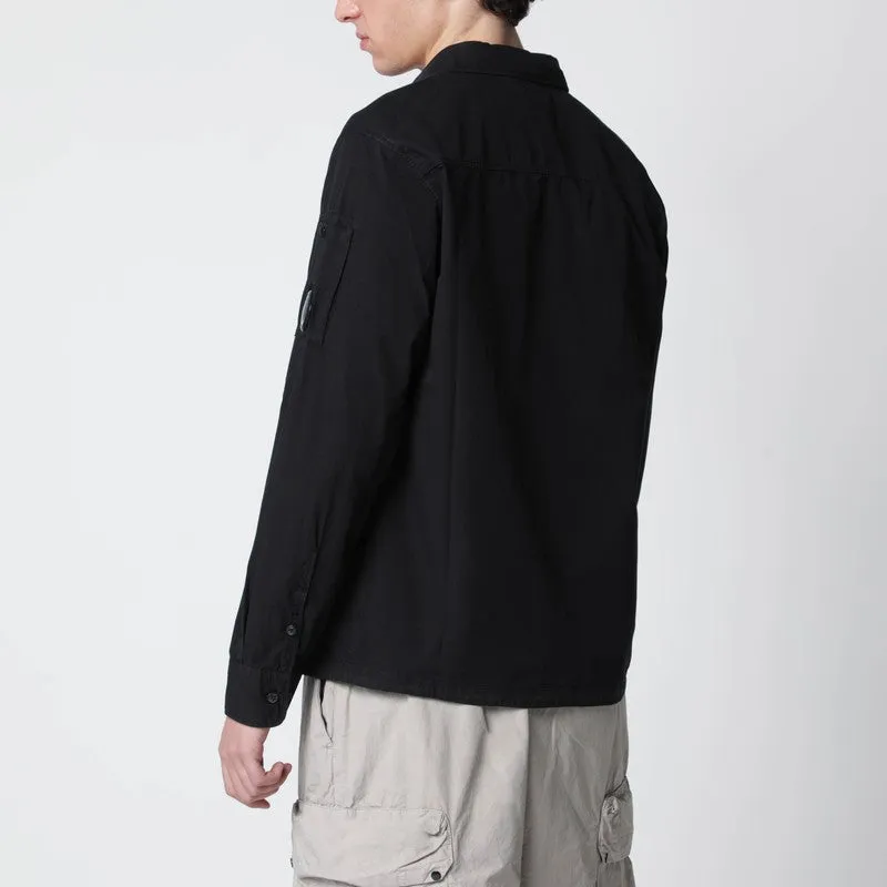 Black Cotton Overshirt sold by Wanan Luxury product image thumbnail 2