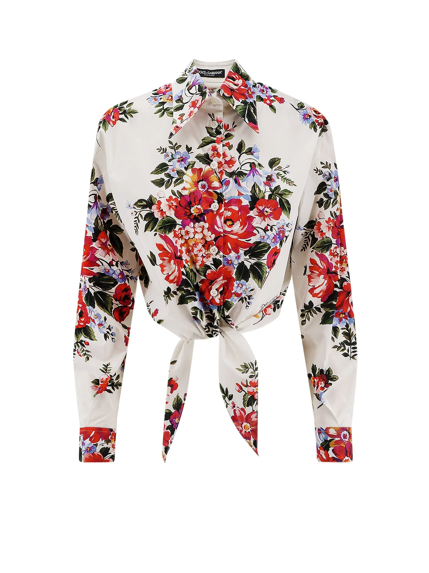 Cotton Shirt With Multicolor Print sold by Wanan Luxury